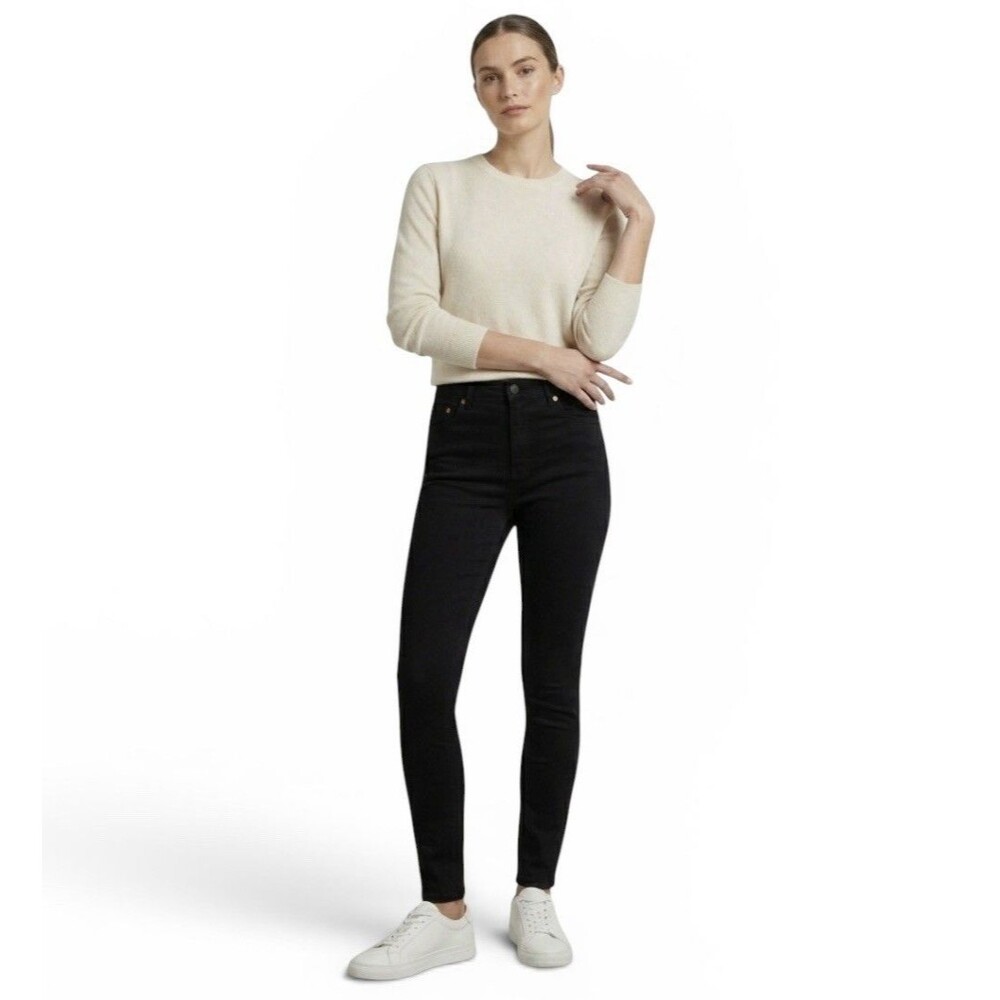 NWT Mossimo Premium Denim Black Mid Rise Skinny Jegging Women’s Size 14 NEW